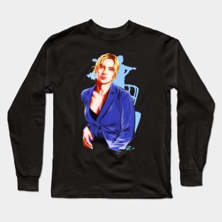 Kate Winslett - An illustration by Paul Cemmick Long Sleeve T-Shirt